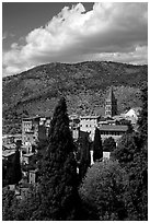 The town. Tivoli, Lazio, Italy ( black and white)