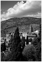 The town. Tivoli, Lazio, Italy (black and white)