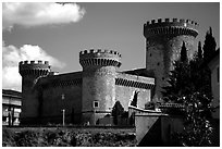 Castle. Tivoli, Lazio, Italy (black and white)