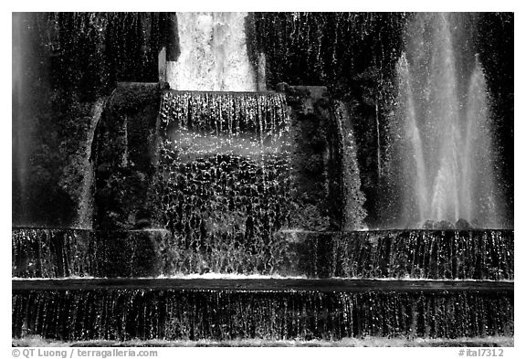 Fountain in the gardens of Villa d'Este. Tivoli, Lazio, Italy