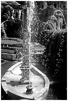 Boat shaped fountain, Villa d'Este. Tivoli, Lazio, Italy ( black and white)