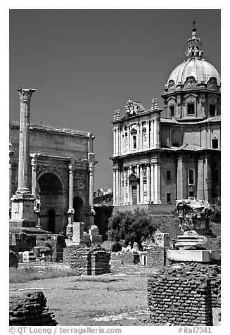 West end of the Roman Forum. Rome, Lazio, Italy