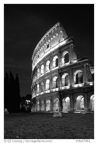 Colosseum at night. Rome, Lazio, Italy