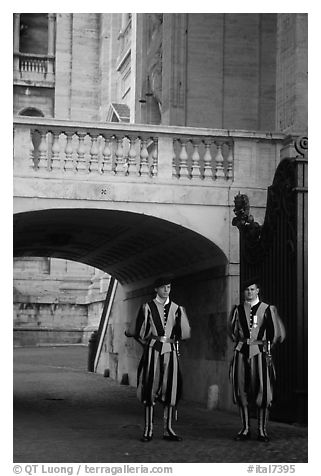 Members of Pontifical Swiss Guard. Vatican City