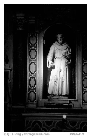 Statue of a saint. Naples, Campania, Italy