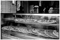 Pizza restaurant. Naples, Campania, Italy (black and white)