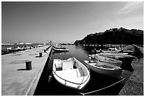 Harbor, Agropoli. Campania, Italy (black and white)