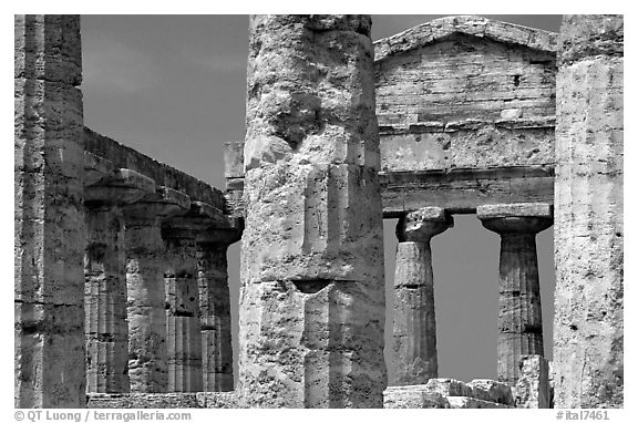 Doric-style Tempio di Cerere (Temple of Ceres). Campania, Italy