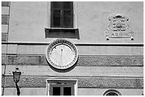 Sundial, Amalfi. Amalfi Coast, Campania, Italy ( black and white)