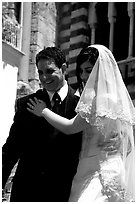 Newly weds, Amalfi. Amalfi Coast, Campania, Italy ( black and white)