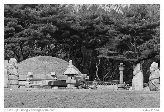 Jeongneung, royal tomb of the Joseon Dynasty, Samreung Gongwon. Seoul, South Korea