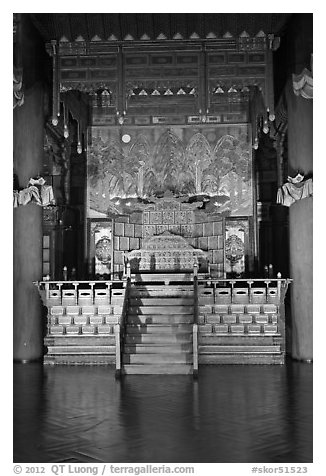 Throne, Changdeok Palace. Seoul, South Korea