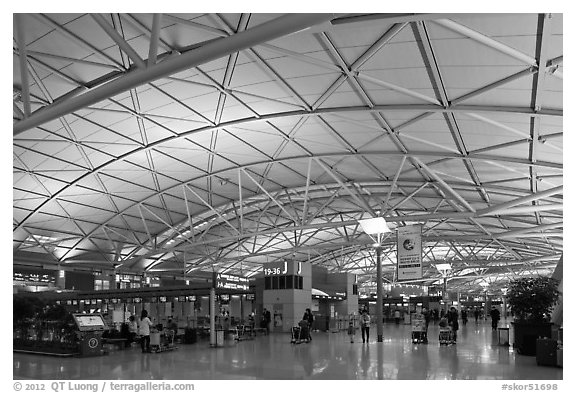 Incheon international airport main concourse. South Korea