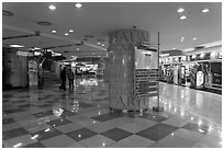 Subway shopping plaza. Daegu, South Korea (black and white)