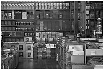 Inside traditional medicine store, Yakjeon-golmok. Daegu, South Korea ( black and white)