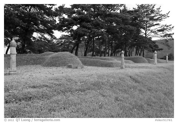 Cemetery. Hahoe Folk Village, South Korea