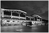 Bus terminal, Andong. South Korea ( black and white)