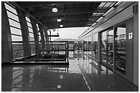 Subway platform, Busan. South Korea ( black and white)