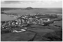 Seongsang-ri. Jeju Island, South Korea ( black and white)