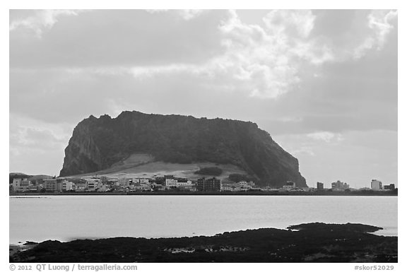 Seongsang-ri at the base of Ilchulbong crater. Jeju Island, South Korea