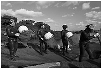 Haeneyo women divers, Seongsang Ilchulbong. Jeju Island, South Korea (black and white)