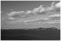 U-do Island. Jeju Island, South Korea ( black and white)