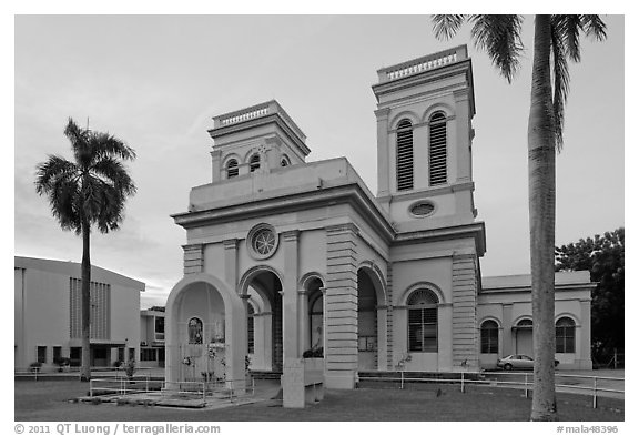 Cathedral of the Assumption. George Town, Penang, Malaysia (black and white)