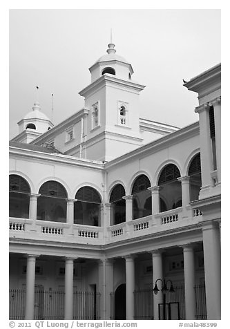 Supreme court. George Town, Penang, Malaysia (black and white)