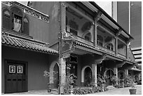 Cheong Fatt Tze Blue Mansion. George Town, Penang, Malaysia ( black and white)