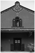 Aisle building, Cheong Fatt Tze Mansion. George Town, Penang, Malaysia ( black and white)