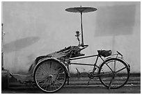 Trishaw. George Town, Penang, Malaysia (black and white)