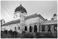 Masjid Kapitan Keling mosque. George Town, Penang, Malaysia ( black and white)