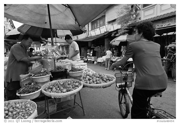 Street market, chinatown. George Town, Penang, Malaysia