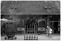 Kuan Yin Teng temple. George Town, Penang, Malaysia (black and white)