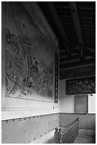 Mural, Khoo Kongsi. George Town, Penang, Malaysia ( black and white)