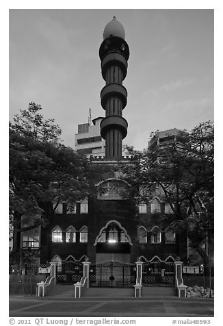 Mosque at dawn, Little India. Kuala Lumpur, Malaysia