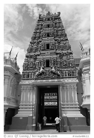 Gopurum (entrance gate), Sri Mahamariamman Temple. Kuala Lumpur, Malaysia