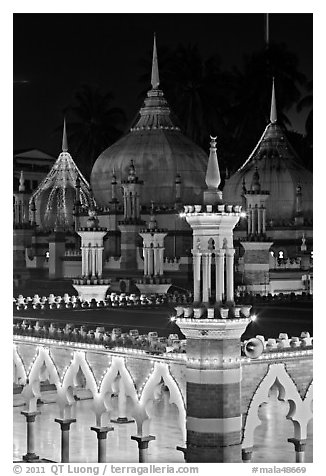 Mogul-inspired architectural details, Masjid Jamek. Kuala Lumpur, Malaysia