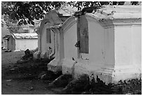 History Dutch cemetery, Bukit St Paul. Malacca City, Malaysia (black and white)