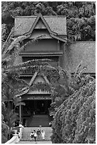 Sultanate Palace, St Paul Hill. Malacca City, Malaysia (black and white)