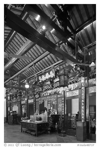 Altar of Guanyin (Goddess of Mercy) inside Cheng Hoon Teng temple. Malacca City, Malaysia