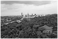 Mount Faber Park. Singapore (black and white)