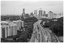West Coast Highway. Singapore (black and white)