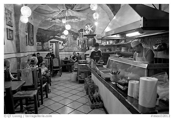 Small restaurant. Guadalajara, Jalisco, Mexico