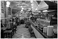 Small restaurant. Guadalajara, Jalisco, Mexico (black and white)