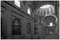 Chapel decorated by Mexican muralist Jose Clemente Orozco. Guadalajara, Jalisco, Mexico (black and white)