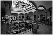 Historic Hotel Frances. Guadalajara, Jalisco, Mexico ( black and white)