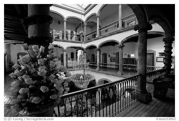 Inside Hotel Frances. Guadalajara, Jalisco, Mexico