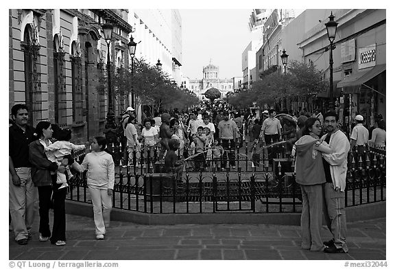 Plaza Tapatia with the Hospicio in the background. Guadalajara, Jalisco, Mexico