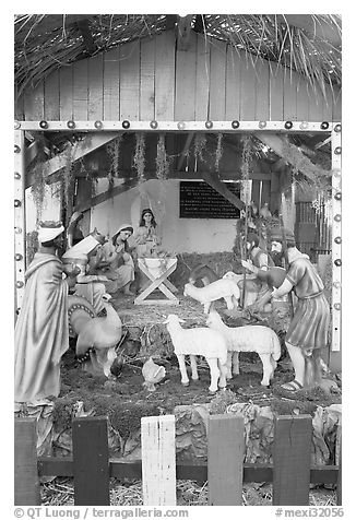 Nativity, Tlaquepaque. Jalisco, Mexico (black and white)